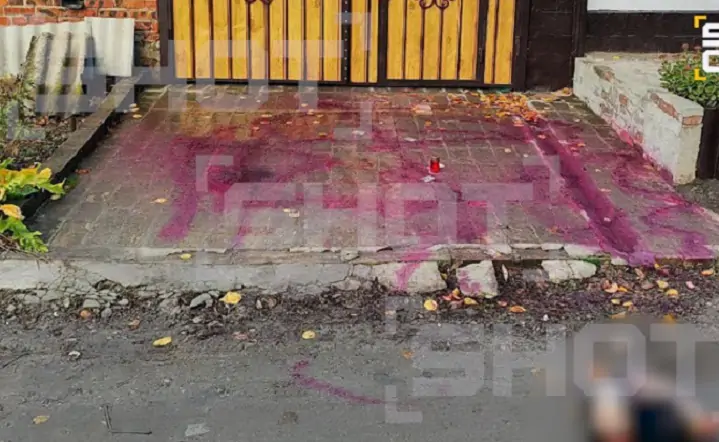 Фото после проведённого обряда возле дома, telegram-канал Shot