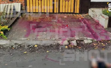 Фото после проведённого обряда возле дома, telegram-канал Shot