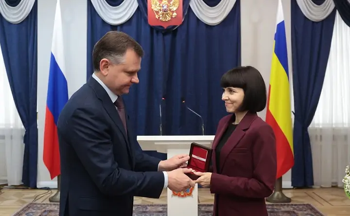 Награждение. Фото пресс-службы губернатора Ростовской области