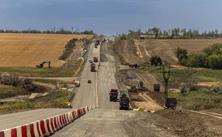 Реконструкция трассы «Новороссия». Фото правительства РФ