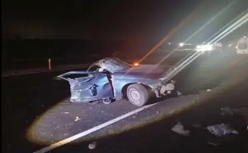 Место ДТП. Фото пресс-службы отдела пропаганды региональной Госавтоинспекции