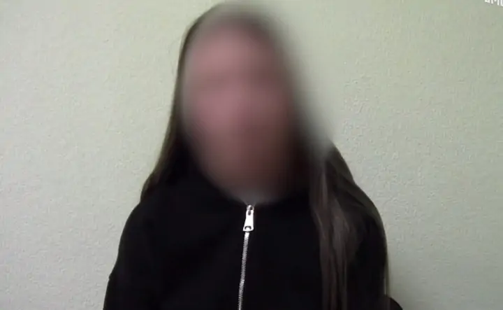 Задержанная студентка. Скриншот с видео ФСБ