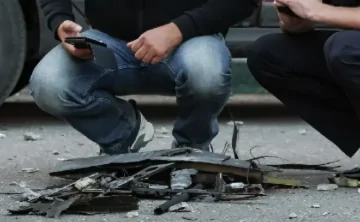 Обломки БПЛА. Фото для иллюстрации Вячеслава Прокофьева, ТАСС