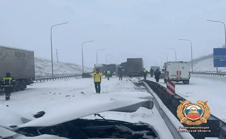 Место ДТП. Фото отдела пропаганды региональной Госавтоинспекции