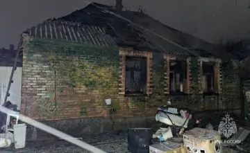 Место пожара. Фото ГУ МЧС по Ростовской области