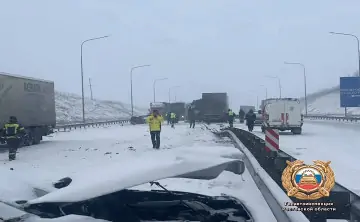 Место ДТП. Фото отдела пропаганды региональной Госавтоинспекции