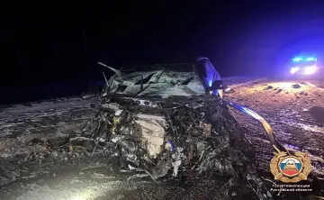 Место ДТП. Фото пресс-службы Госавтоинспекции по Ростовской области