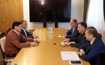 Встреча глав Калмыкии и Ростовской области. Фото правительства Ростовской области