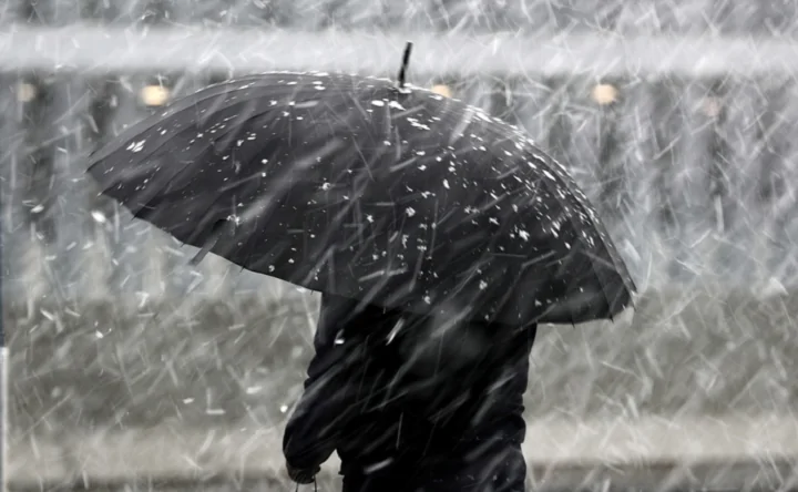 Мокрый снег. Фото Сергея Федеичева, ТАСС