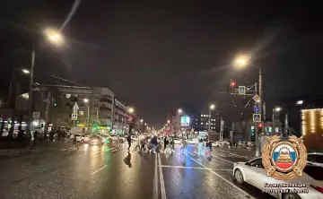 Место ДТП. Фото отдела пропаганды региональной Госавтоинспекции