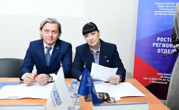 Нина Данилова и Алексей Сёмкин. Фото пресс-службы «Деловой России»