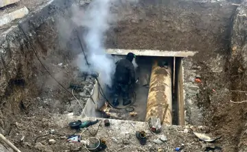 Устранение порыва. Фото из ТГ-канала Сергея Орлова