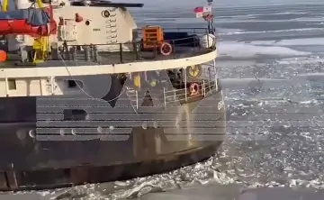 Судно. Скриншот с видео Telegram-канала Baza