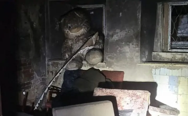 Фото с места пожара пресс-службы ГУ МЧС по Ростовской области