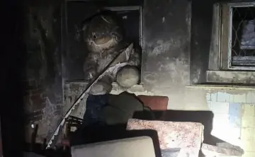 Фото с места пожара пресс-службы ГУ МЧС по Ростовской области