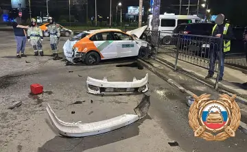 Фото с места ДТП отдела пропаганды УГИБДД по Ростовской области