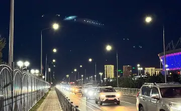 Восстановленное освещение около стадиона «Ростов-Арена». Фото из Telegram-канала Александра Скрябина