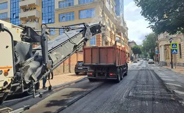 Ремонт дороги. Фото из telegram-канала главы города Александра Скрябина