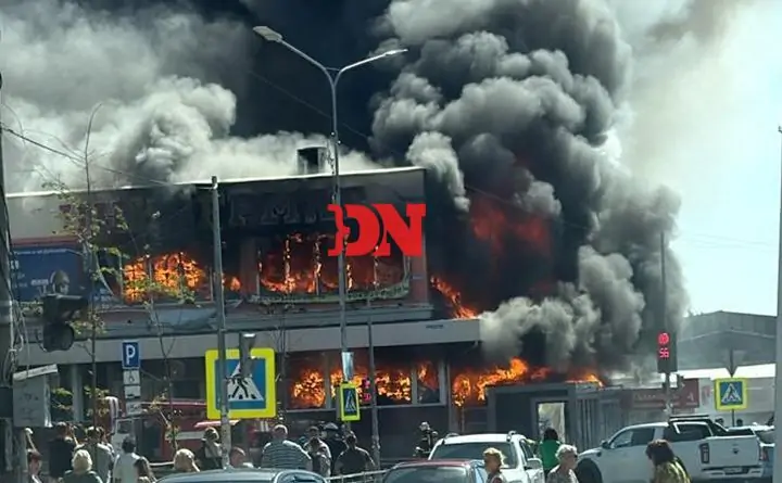 Фото с места пожара donnews.ru