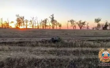 Фото с места смертельного ДТП на трассе Шахты — Цимлянск. Фото УГИБДД по Ростовской области