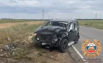 Место ДТП. Скриншот из видео Госавтоинспекции Ростовской области