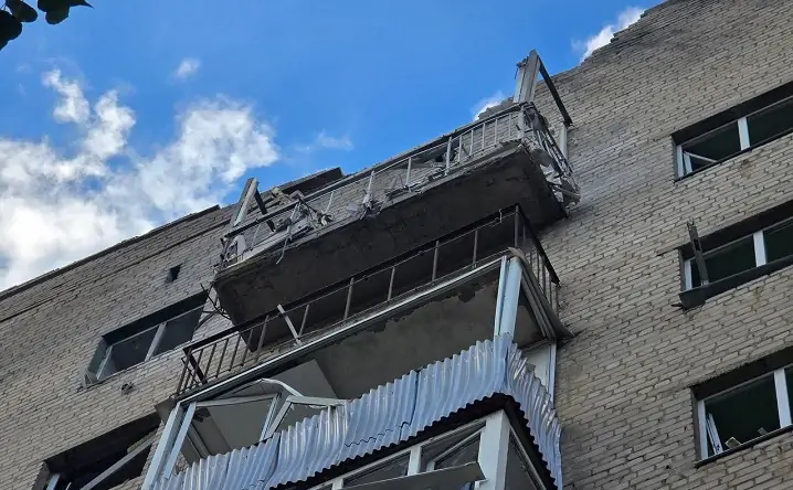 Повреждённый дом. Фото из telegram-канала врио губернатора Юрия Слюсаря