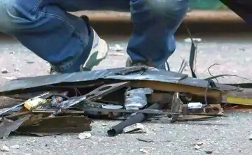 Обломки БПЛА. Фото для иллюстрации Вячеслава Прокофьева, ТАСС