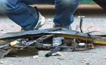 Обломки БПЛА. Фото для иллюстрации Вячеслава Прокофьева, ТАСС