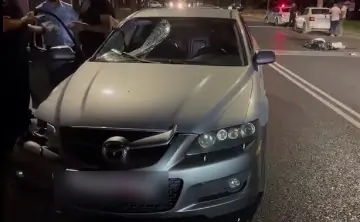 Автомобиль после ДТП. Скриншот из видео Госавтоинспекции Ростовской области