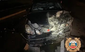 Разбитый автомобиль. Фото Госавтоинспекции Ростовской области