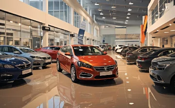 Автомобили. Иллюстрация сгенерирована нейросетью Midjourney