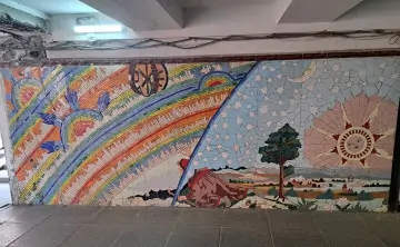 Мозаика на пересечении Кировский/Большая Садовая. Фото donnews.ru