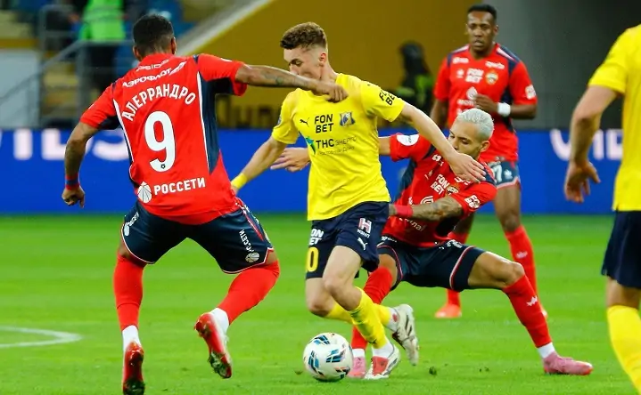 Момент матча «Ростов» — ЦСКА. Фото Дениса Демкова