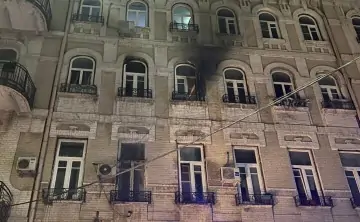 Пожар в доходном доме. Фото пресс-службы ГУ МЧС России по Ростовской области