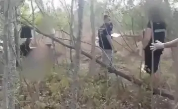 Место, где нашли жертву. Момент из видео региональной пресс-службы регионального Следкома