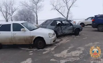 Место ДТП. Фото отдела пропаганды Госавтоинспекции по Ростовской области