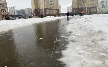 Гололёд в Ростове. Фото donnews.ru