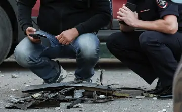 Обломки БПЛА. Фото для иллюстрации Вячеслава Прокофьева, ТАСС