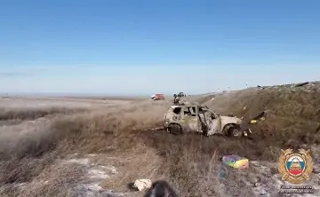 Место ДТП. Фото отдела пропаганды Госавтоинспекции по Ростовской области