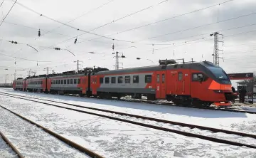 Поезд. Фото из Telegram-канала пресс-службы СКЖД.