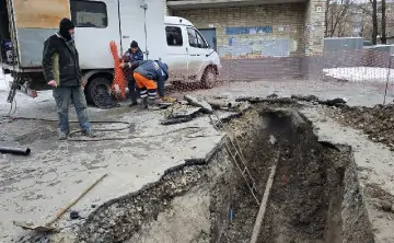 Коммунальная авария. Фото "Теплокоммунэнерго"
