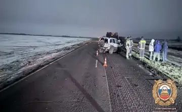 Место ДТП. Фото отдела пропаганды региональной Госавтоинспекции