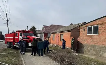 Место пожара. Фото МЧС России по Ростовской области