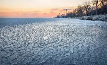 Азовское море зимой. Фото пресс-службы ЮФУ.