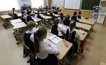 Школьники. Фото Михаила Джапаридзе, ТАСС