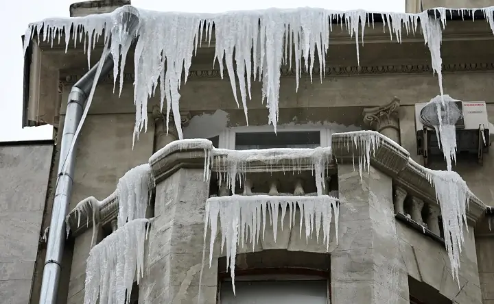 Сосульки. Фото  Максима Блинова, РИА Новости