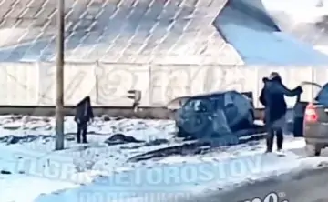 Место ДТП. Скрин из видео из telegram-канала "Это Ростов"