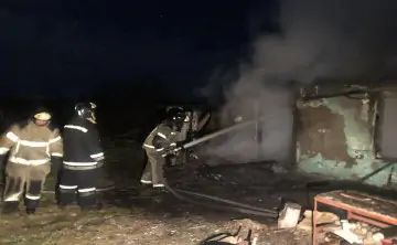 Пожар. Фото пресс-службы ГУ МЧС России по Ростовской области