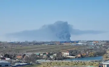 Пожар. Фото из чата \