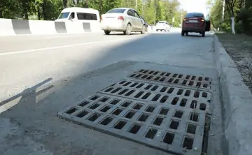 Ливневая канализация. Фото пресс-службы администрации Ростова.